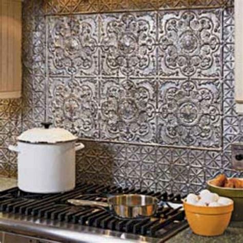 rustic metal backsplash ideas